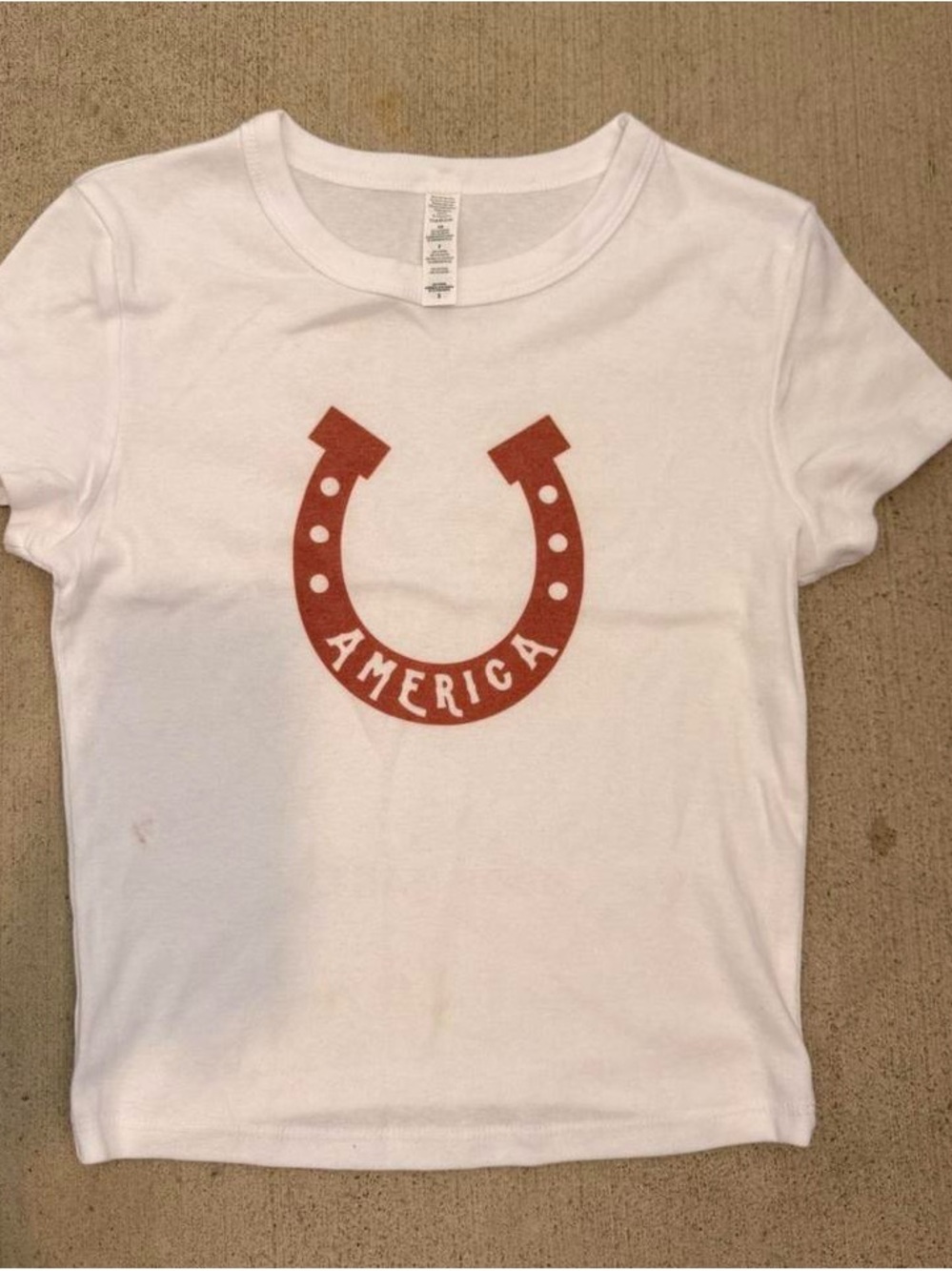 America Graphic Baby Tee